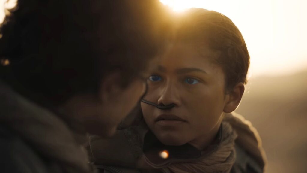 Zendaya dans le rôle de Chani, dans Dune 2. // Source : Warner