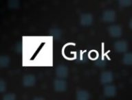 Le logo de Grok, l'IA d'Elon Musk // Source : Grok / xAI