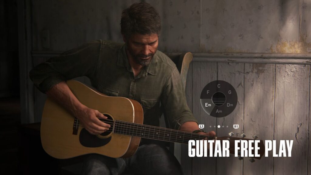 Guitar Free Play dans The Last of Us Part II Remastered // Source : Sony/Naughty Dog