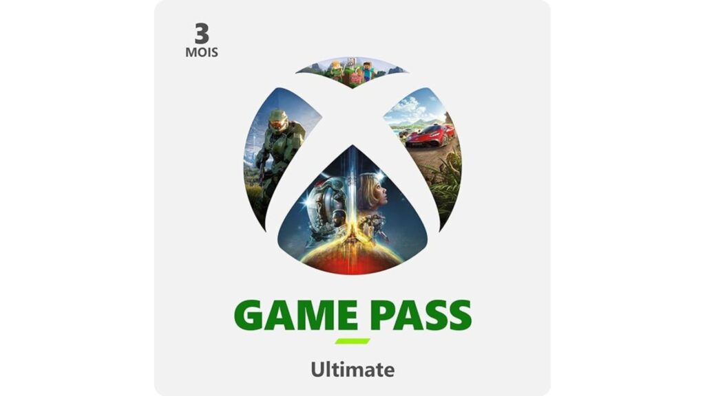 Le Xbox Game Pass offre un accès illimité à un large catalogue de jeux pour une durée de trois mois // Source : Amazon
