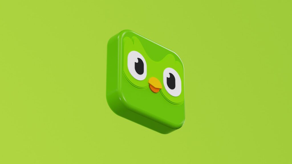 L'app Duolingo  // Source : Unsplash / ilgmyzin