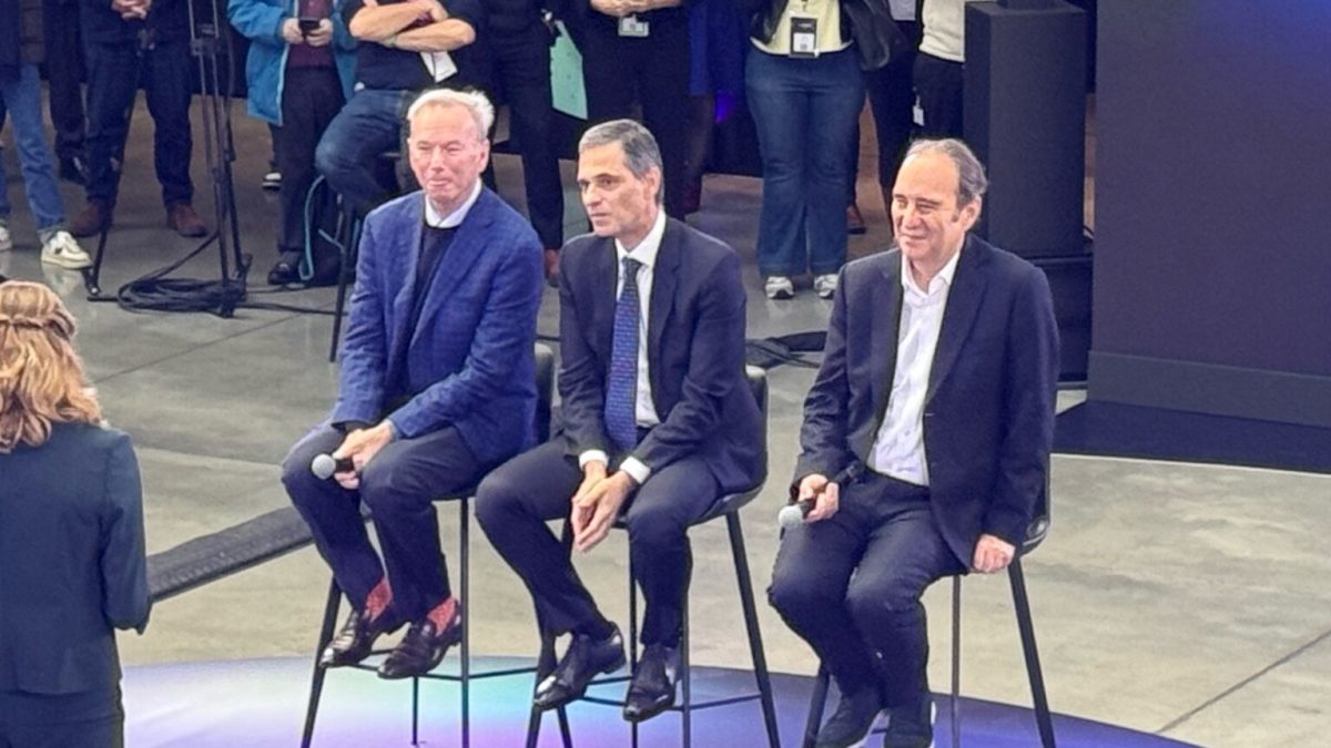 Eric Schmidt, Rodolphe Saadé et Xavier Niel. // Source : Numerama