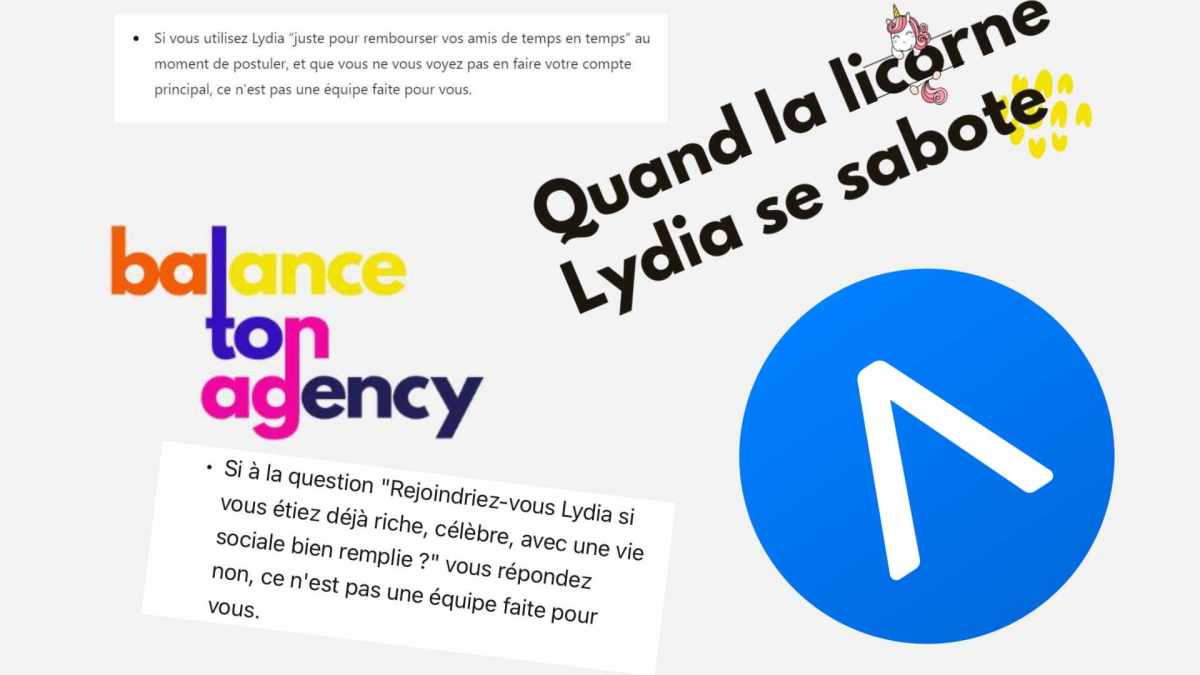 Lydia accusée de mauvais comportements par Balance Ton Agency // Source : Montage Numerama / Captures d'écran de Balance Ton Agency