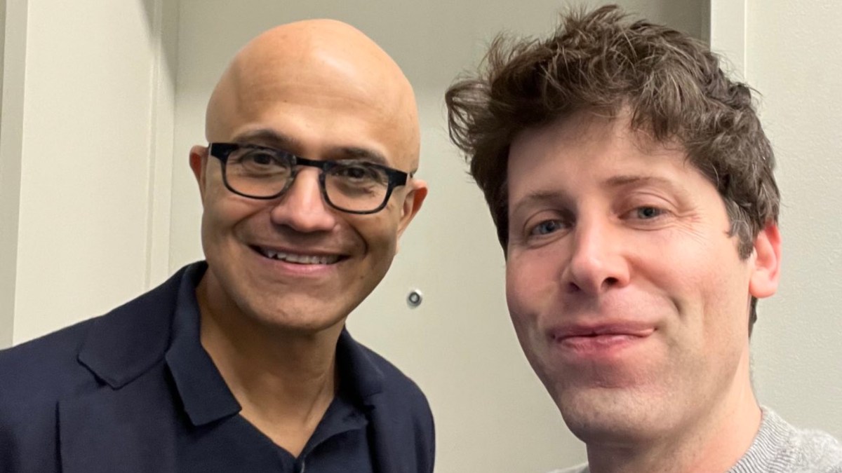 Satya Nadella et Sam Altman. // Source : X