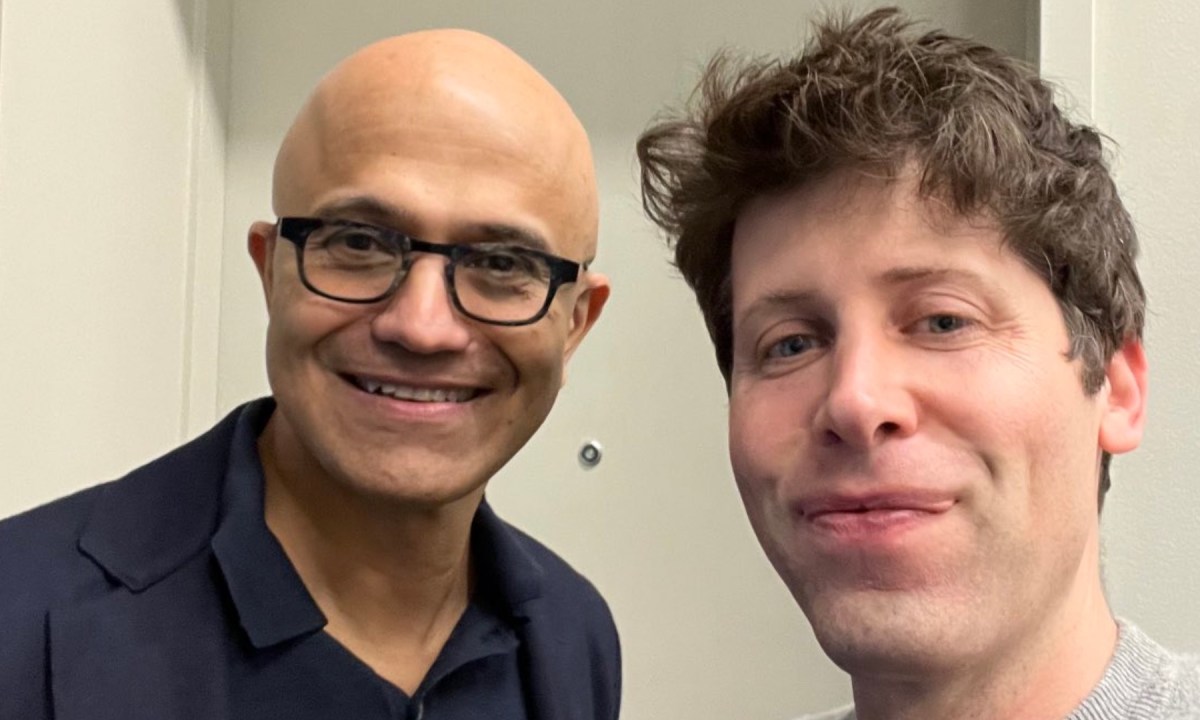 Satya Nadella et Sam Altman. // Source : X