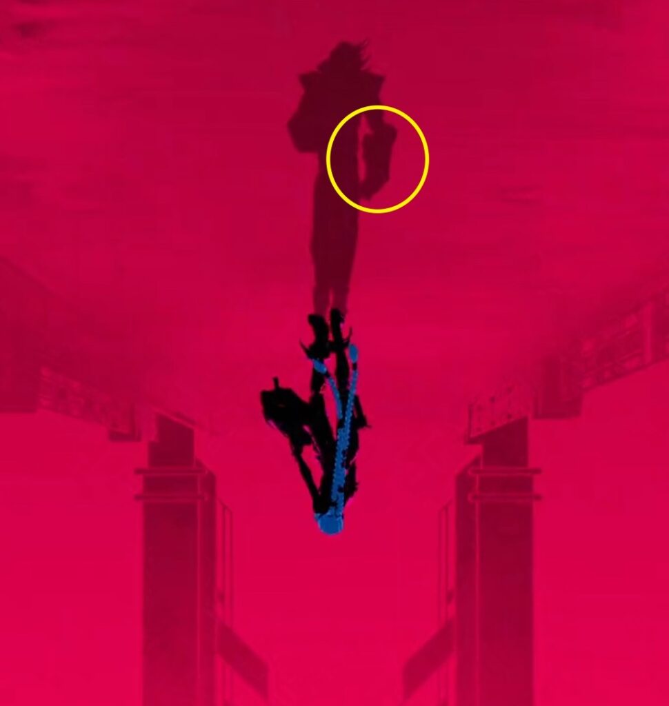 We can see Vi's silhouette thanks to her weapon // Source: Numerama screen capture and editing