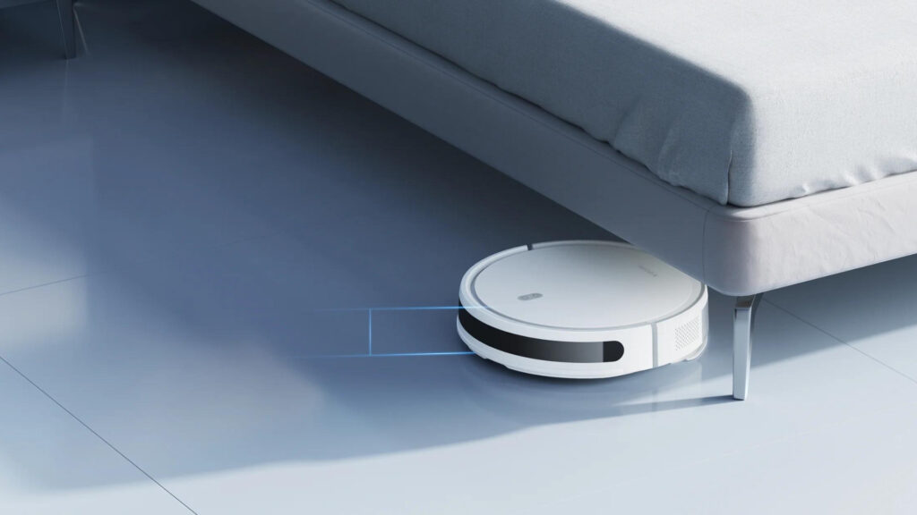 Le Robot Vacuum E12 passe facilement sous certains meubles // Source : Xiaomi