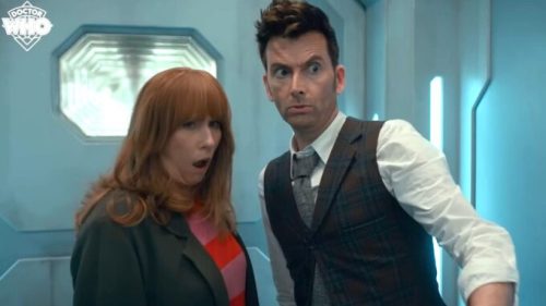 Donna et le 14e Docteur dans Doctor Who, Wild Blue Yonder. // Source : BBC