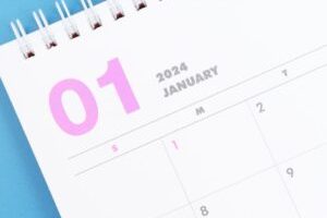 Calendrier de janvier 2024. // Source : Canva
