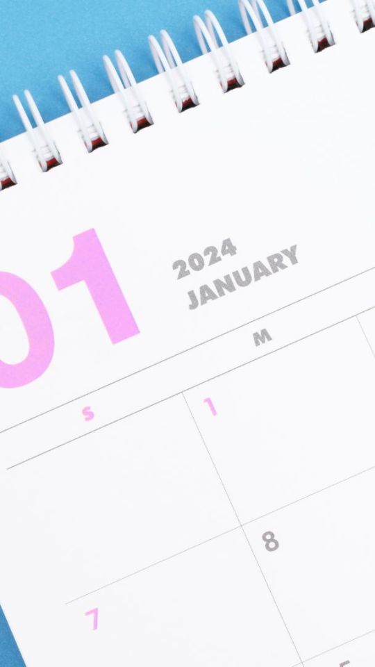 Calendrier de janvier 2024. // Source : Canva
