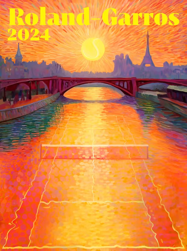L'affiche de Roland-Garros 2024.