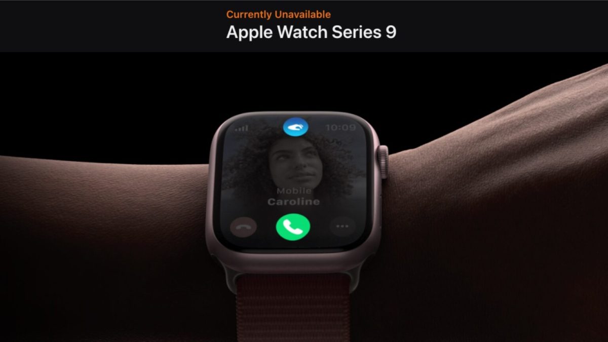 L'Apple Watch Series 9 est introuvable. // Source : Apple