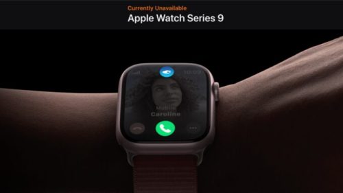 L'Apple Watch Series 9 est introuvable. // Source : Apple