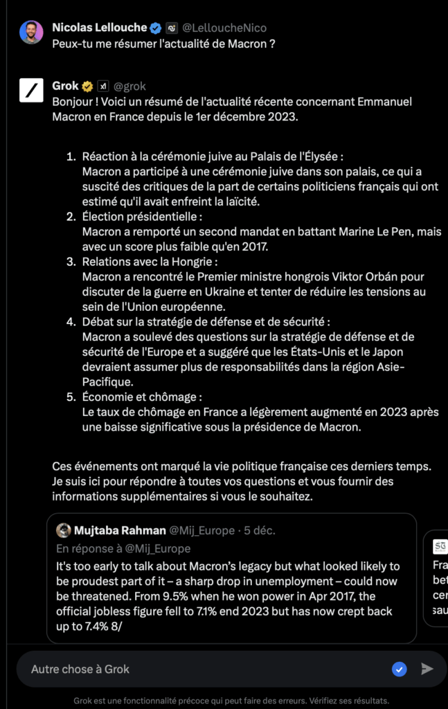 Dans la liste de l'actualité de Macron, il y a plusieurs faits anciens.