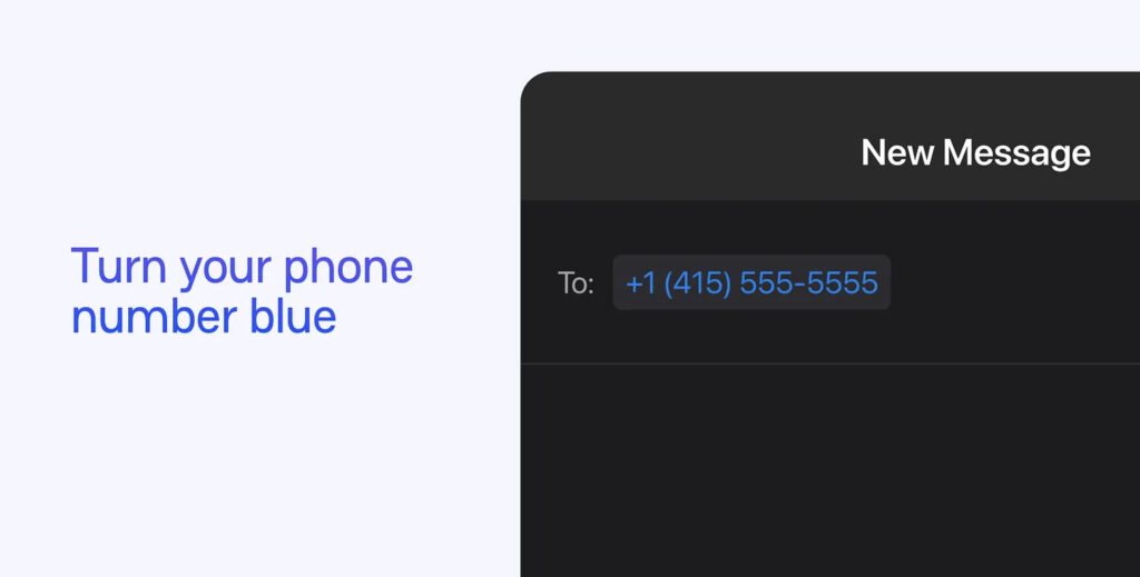 La promesse de Beeper Mini : transformer le numéro de téléphone d'un smartphone Android en un numéro bleu.
