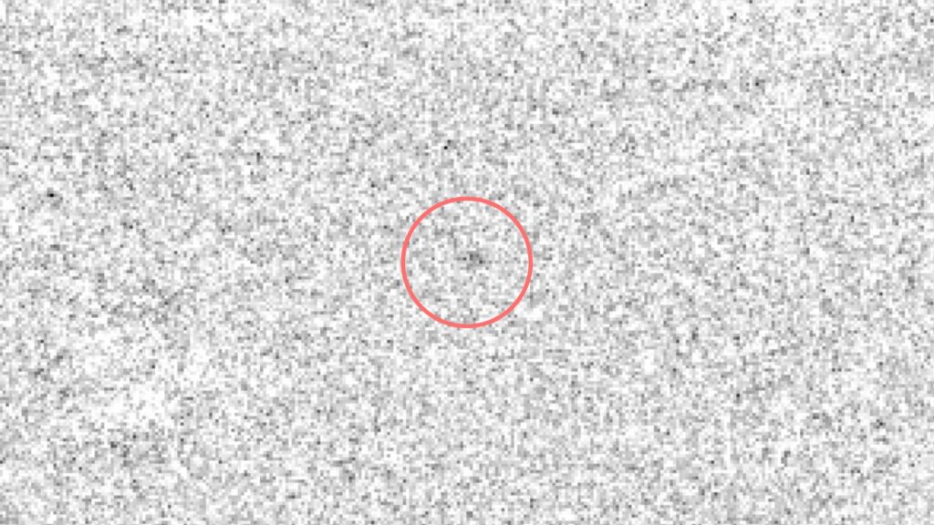 La comète de Halley observée en 2003. // Source : ESO (annotation Numerama)