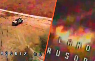 L'Ukraine a diffusé la vidéo de la destruction d'une batterie anti-aérienne russe. // Source : Ministère de la défense ukrainien