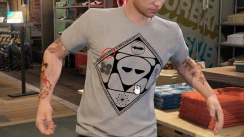 Le t-shirt« ??? » de GTA Online. // Source : GTAForum