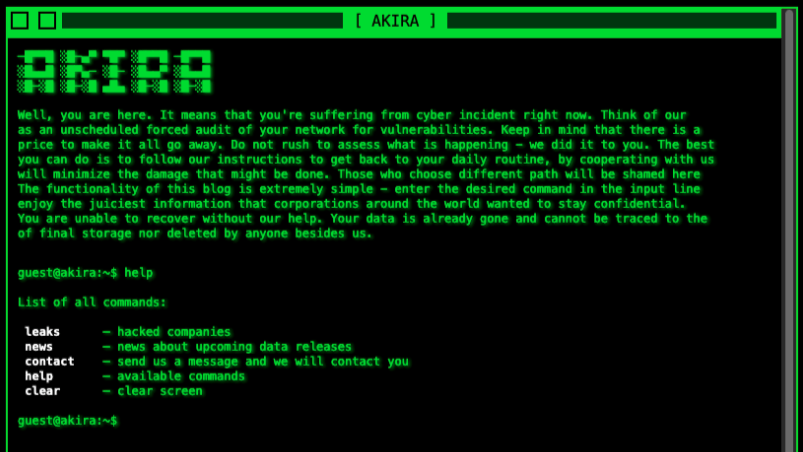 Le groupe Akira soigne l'esthétique cliché du monde cyber. // Source : Numerama