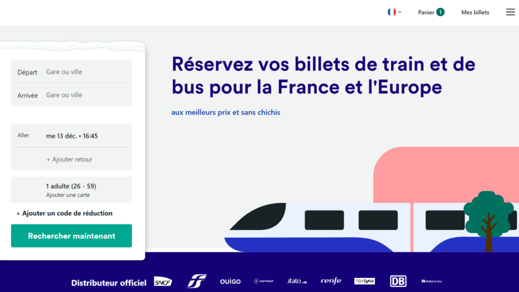 Trainline est une alternative bienvenue à SCNC Connect // Source : Trainline