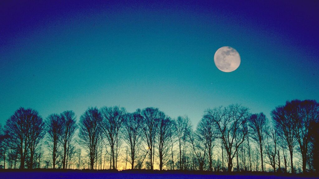 La Lune, l'hiver. // Source : Canva