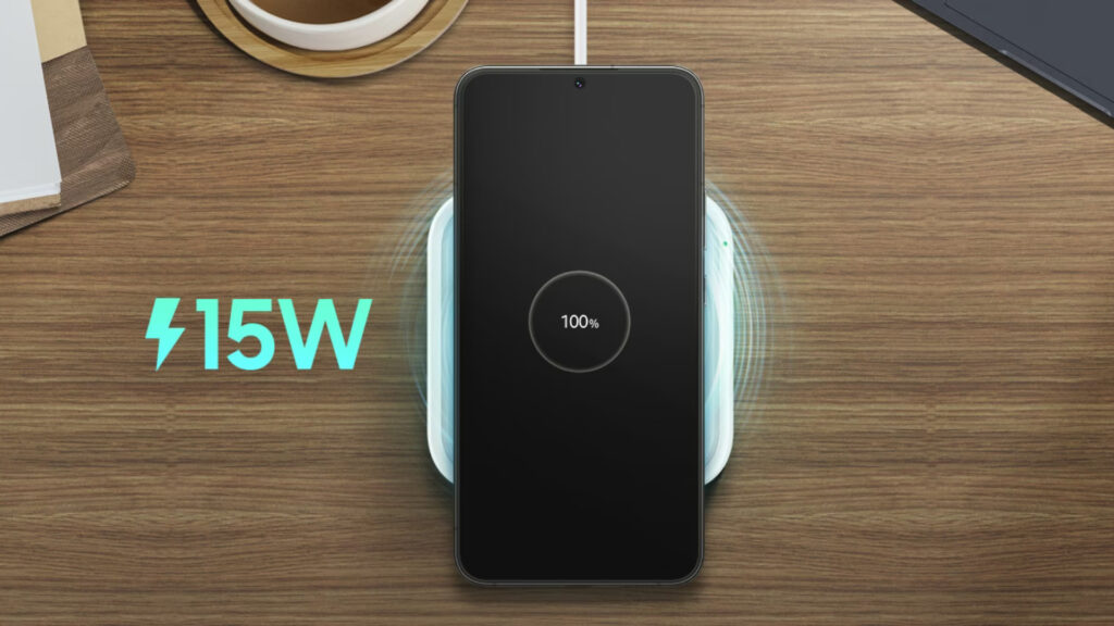 The charging power is 15W // Source: Samsung