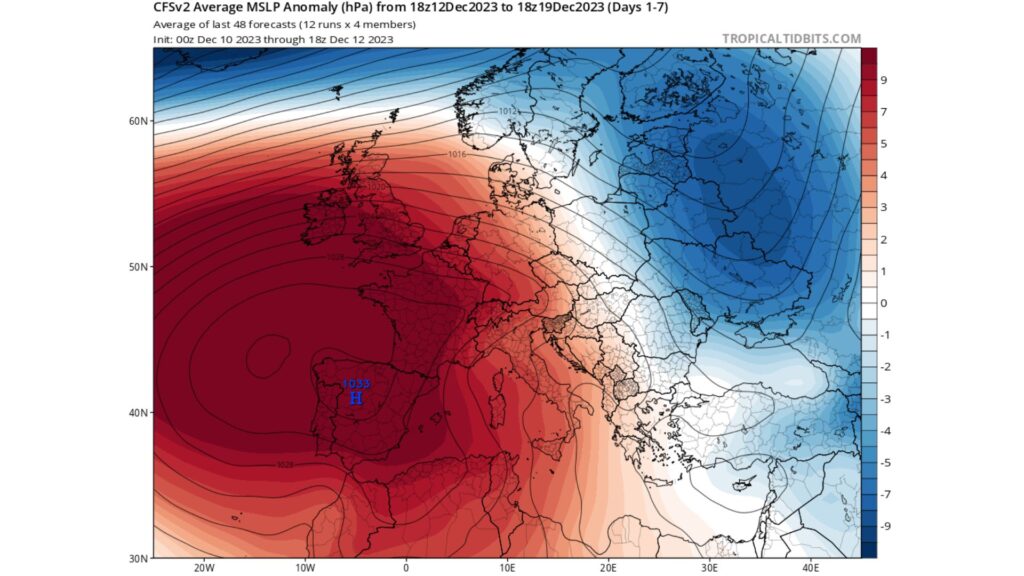 La « patate anticyclonique ». // Source : Via X @StevenTual_off