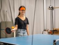 Un dispositif pour rendre le tennis de table accessible // Source : Phoebe Peng