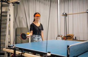 Un dispositif pour rendre le tennis de table accessible // Source : Phoebe Peng