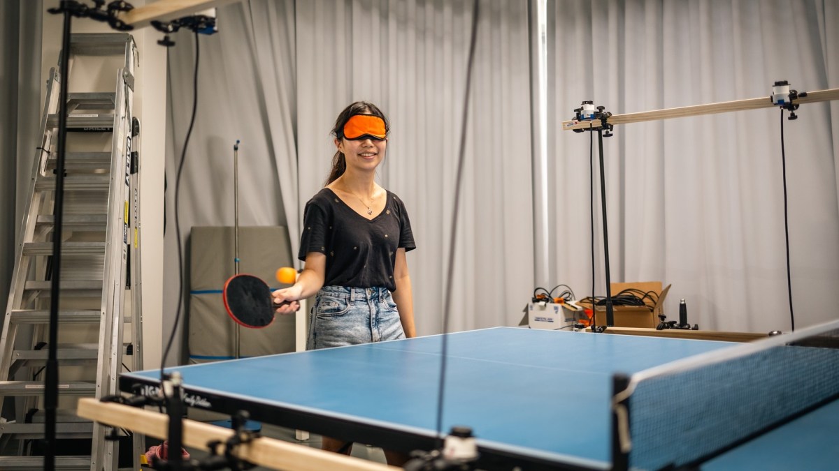 Un dispositif pour rendre le tennis de table accessible // Source : Phoebe Peng