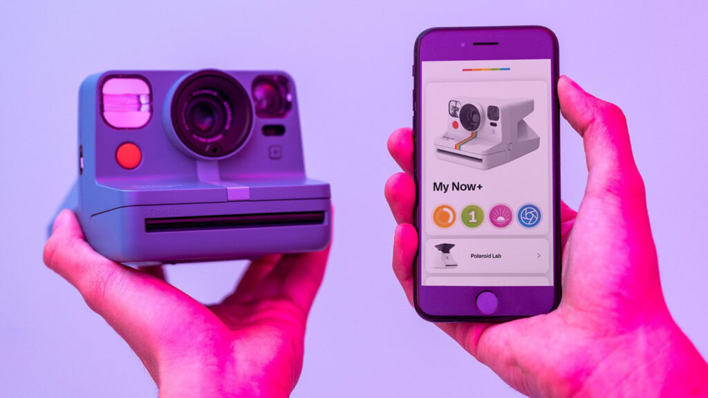 Le Polaroid Now+ est un appareil connecté // Source : polaroid