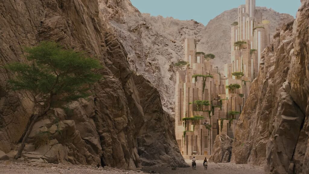 Les images promotionnelles de l'hôtel promettent un cadre impressionnant // Source : Neom / YouTube Les images promotionnelles de l'hôtel promettent un cadre impressionnant // Source : Neom / YouTube