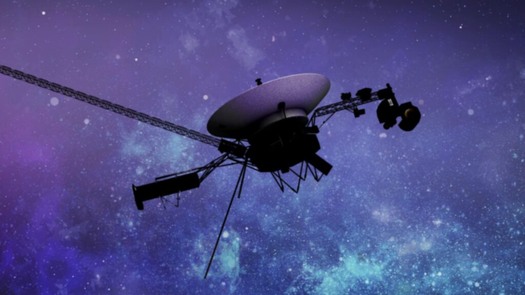 Artist's impression of a Voyager probe.  // Source: NASA/JPL
