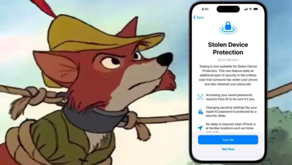Stolen iPhone. // Source : Numerama