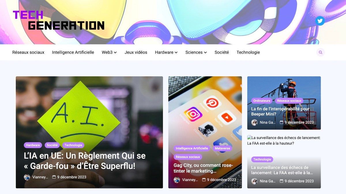 Capture d'écran de Tech-Génération