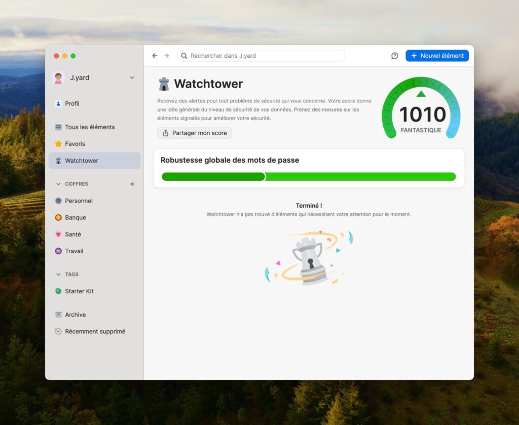 L’interface de Watchtower (si tout va bien). // Source : Capture d'écran