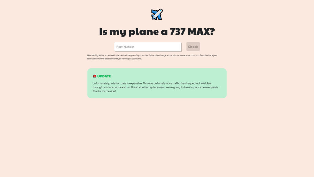 737 MAX Checker