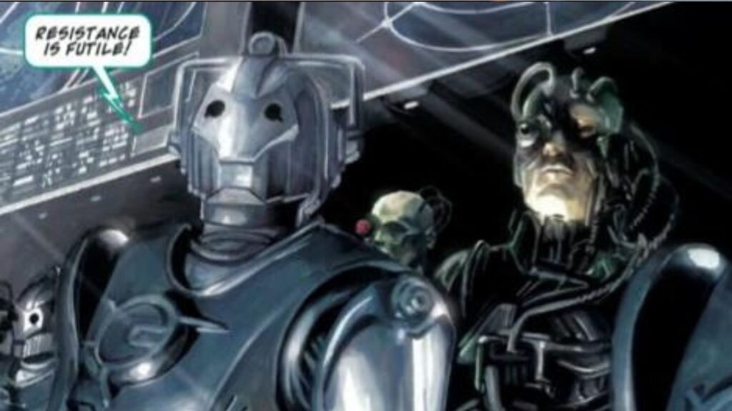 Les Cybermens et les Borgs font équipe  // Source : BBC/IDW Publishing