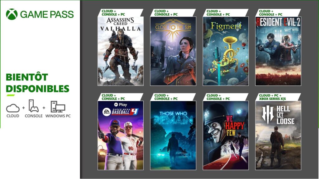 Xbox Game Pass en janvier 2024 // Source : Microsoft