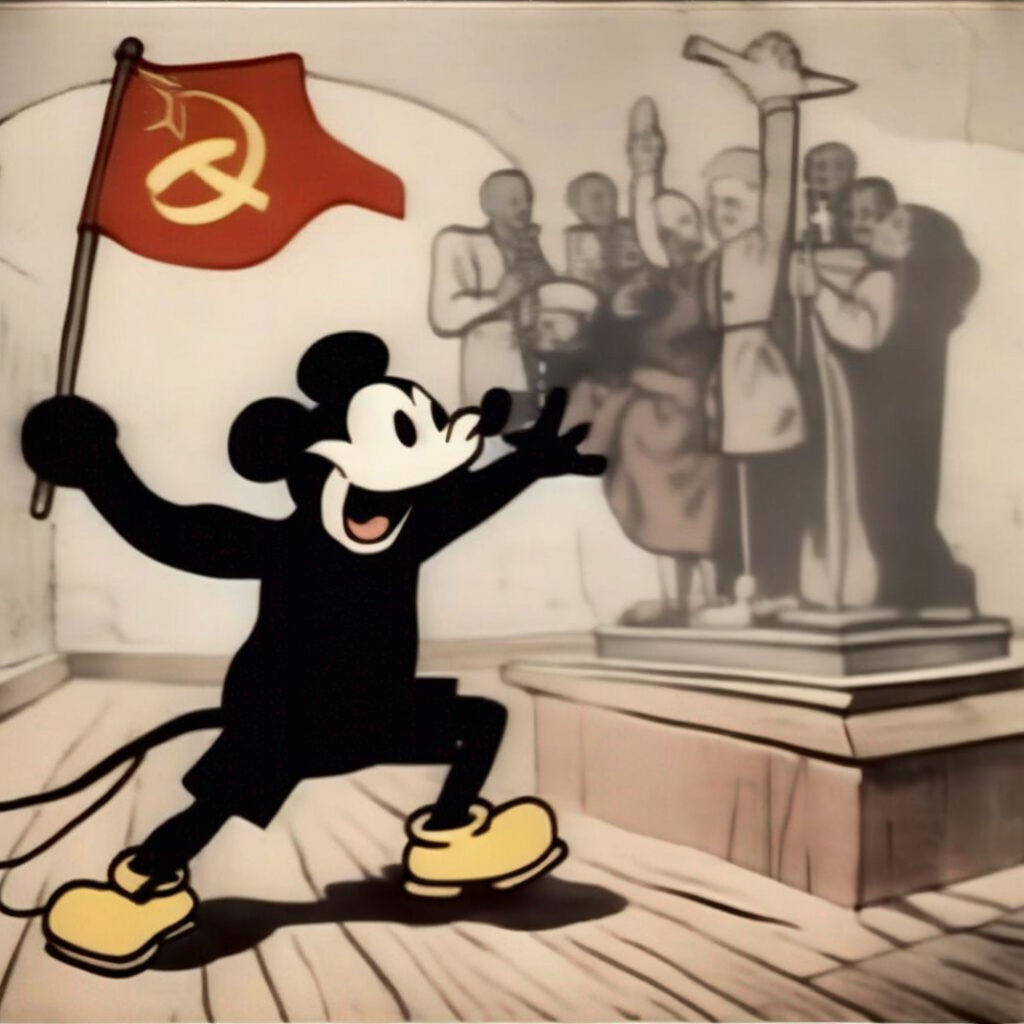 Mickey en train d'inspirer la révolution communiste // Source : Pierre-Carl Langlais