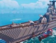 Un incroyable navire de guerre dans Lego Fortnite // Source : Reddit
