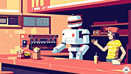 Des hackers ont infiltré les chatbot de plusieurs fast-food. // Source : Numerama avec Midjourney