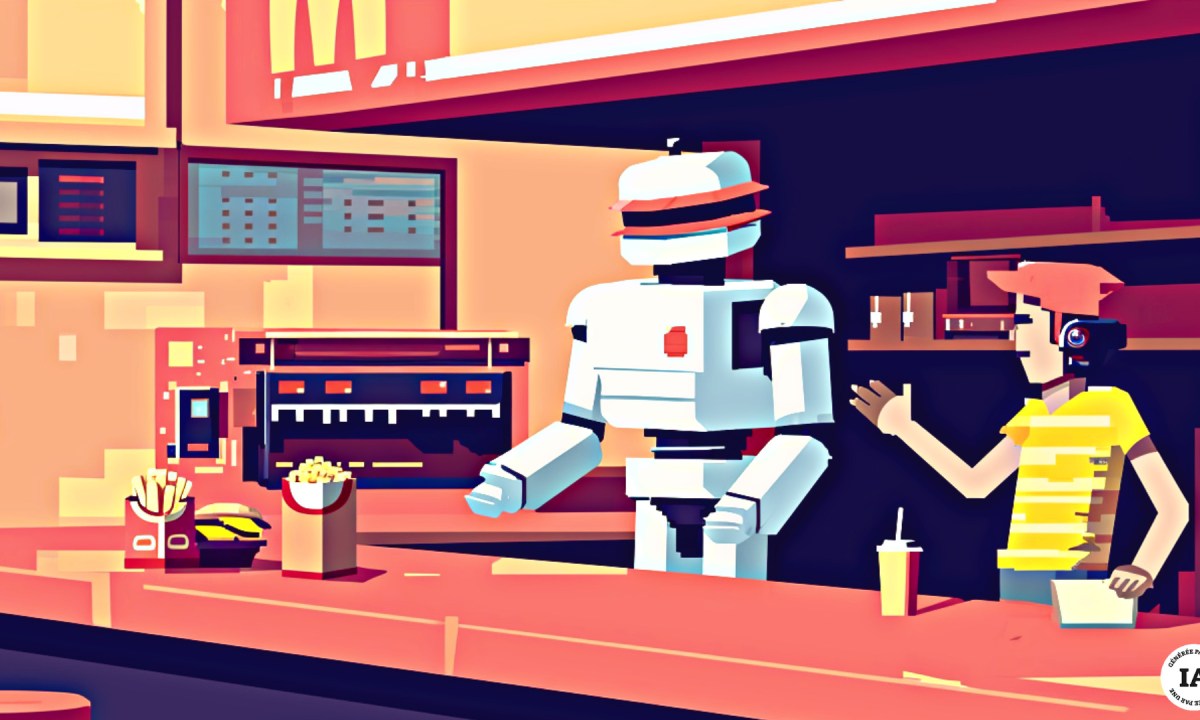 Des hackers ont infiltré les chatbot de plusieurs fast-food. // Source : Numerama avec Midjourney