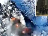 Les militaires ukrainiens ont publié la vidéo de la destruction d'un véhicule anti-drone. // Source : Telegram / Shadow of Ukraine