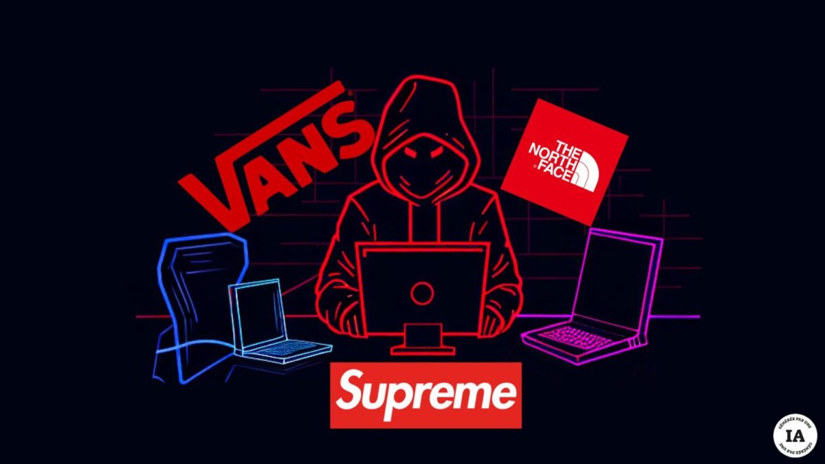 Le groupe à la tête de Vans, North Face et Supreme a été victime de cyberattaque. // Source : Numerama avec Midjourney