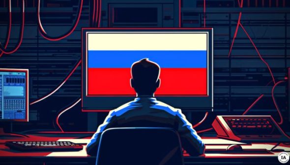 La Russie mène régulièrement des campagnes de désinformation. // Source : Numerama avec Midjourney