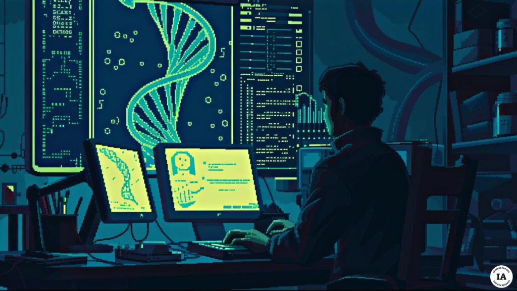 La fuite de 23andMe alerte sur des problèmes de sécurité du marché des test adn. // Source : Numerama avec Midjourney La fuite de 23andMe alerte sur des problèmes de sécurité du marché des test adn. // Source : Numerama avec Midjourney