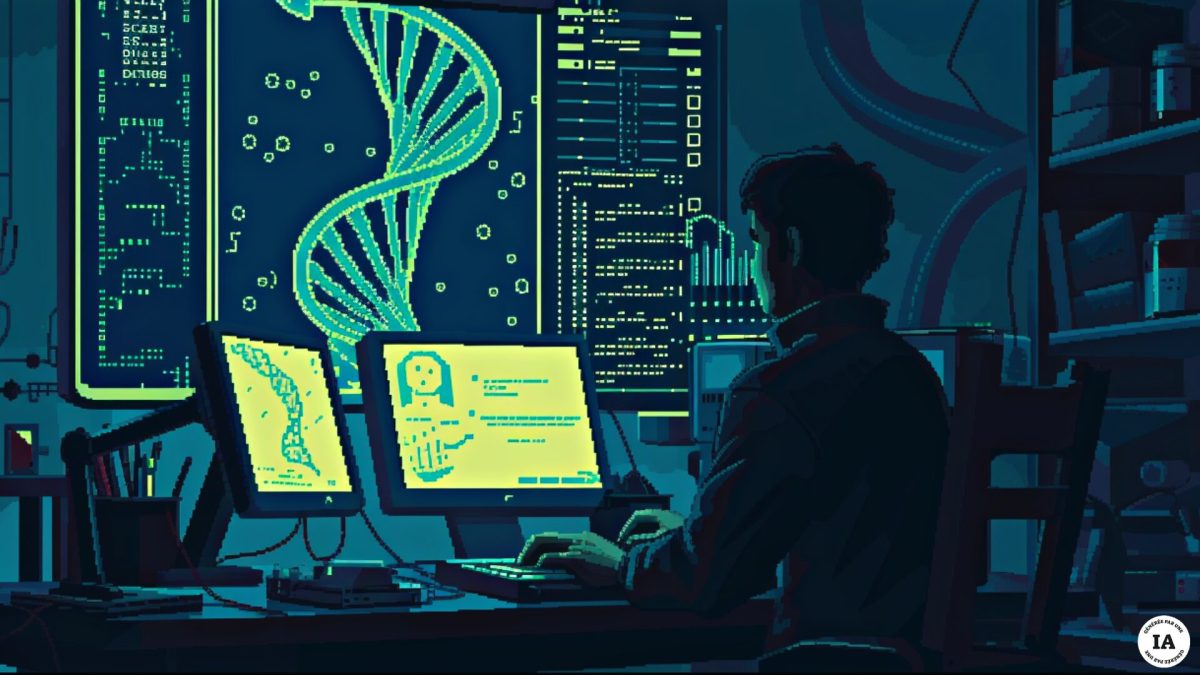 La fuite de 23andMe alerte sur des problèmes de sécurité du marché des test adn. // Source : Numerama avec Midjourney