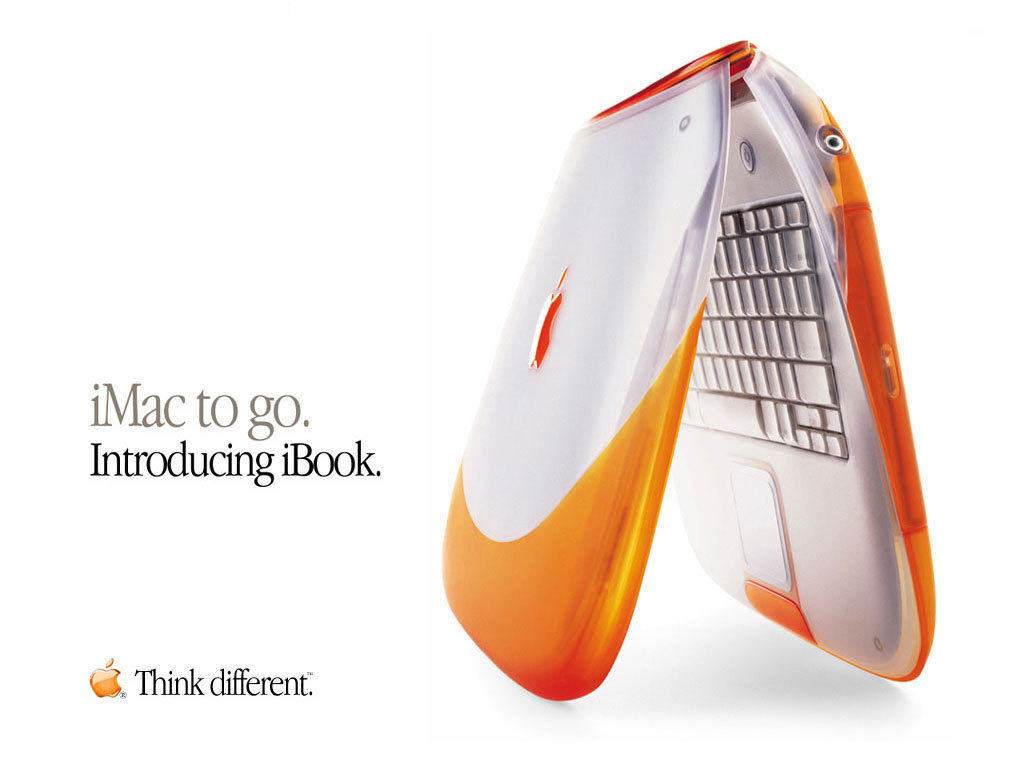 L'iBook était présenté comme un iMac portable.