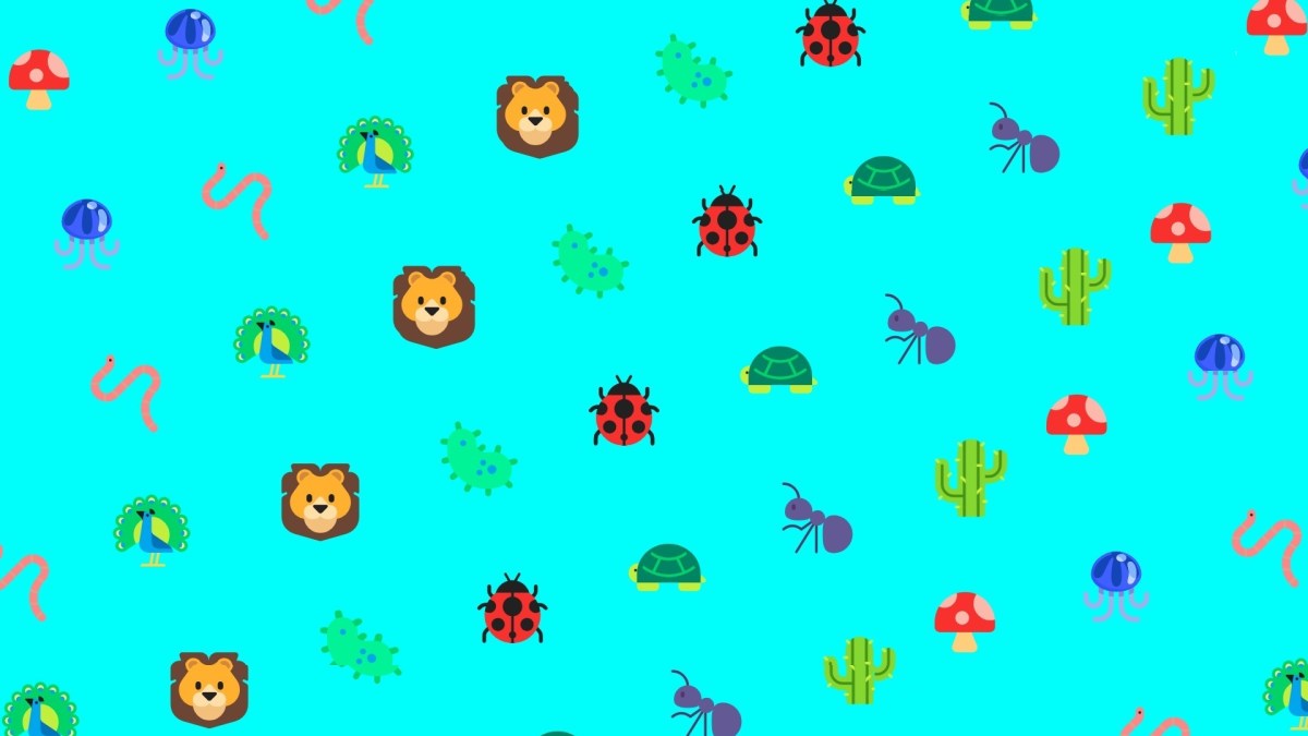 Les émojis ne sont pas à l'image de la biodiversité // Source : Emojipedia/montage